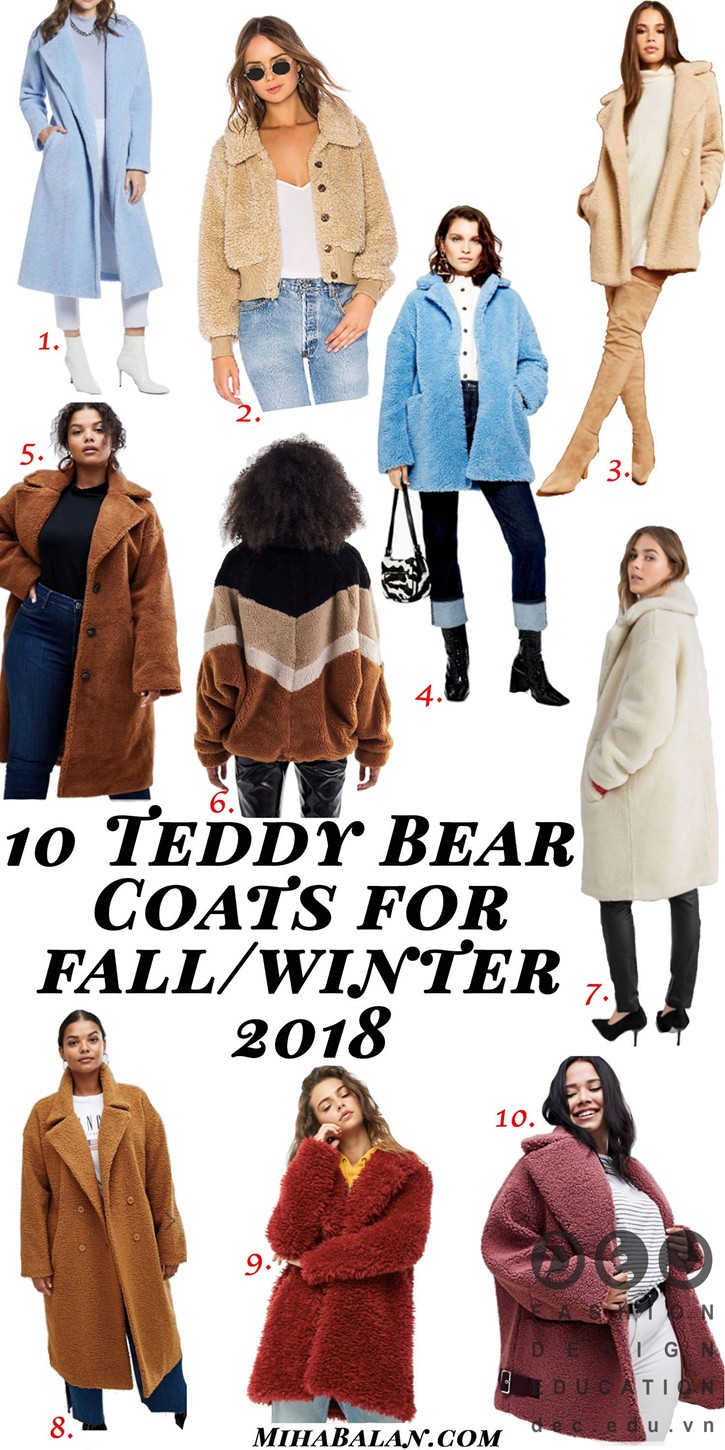 Teddy Bear Coat sản phẩm đặc trưng của vải boucle