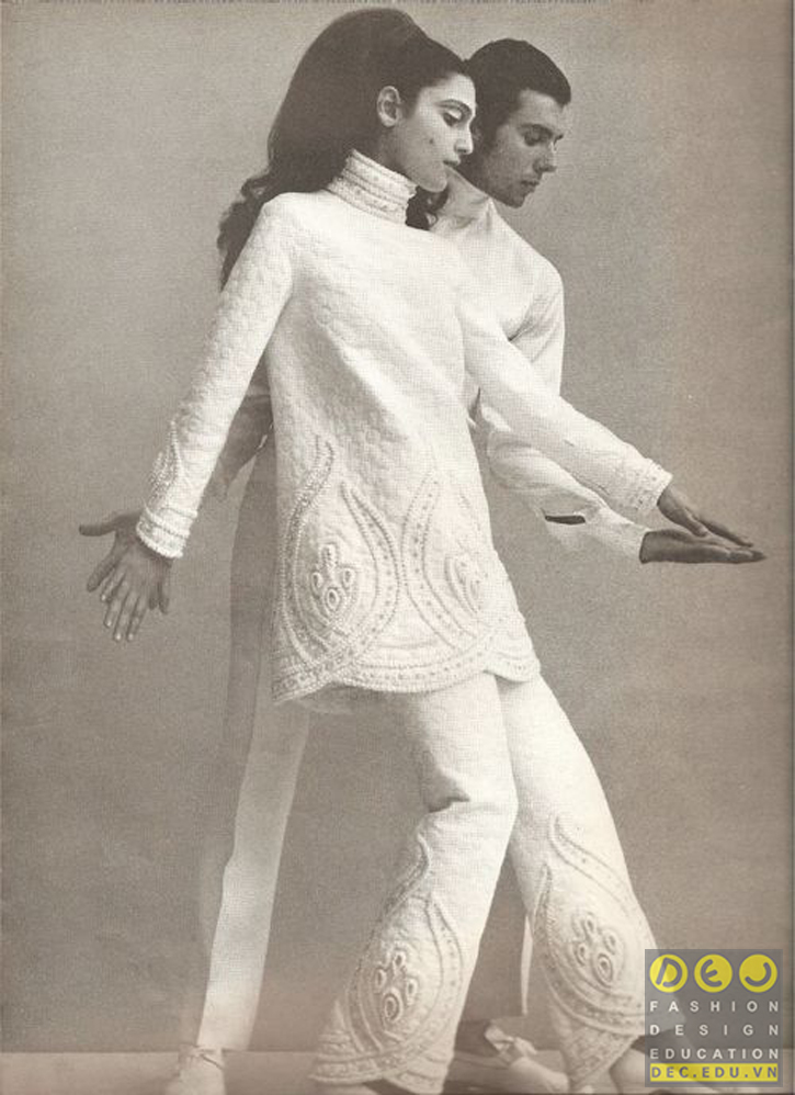 Hình ảnh bộ sưu tập White năm 1967 của Valentino