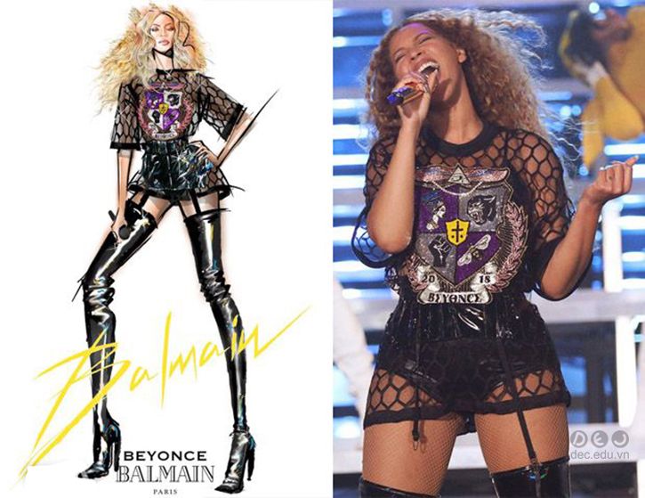 Balmain thiết kế trang phục cho Beyoncé tại Coachella 2018