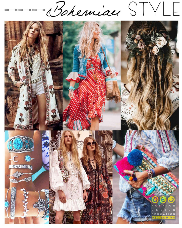 Phong cách thời trang Bohemian khác với Hippie