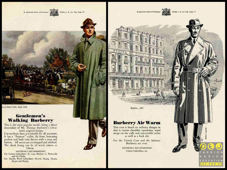Chiếc trend coat của Thomas Burberry được cải biến sau thế chiến thứ I