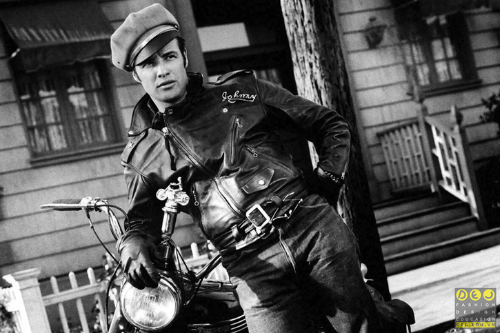 Malon Brando trong một chiếc áo khoác Biker