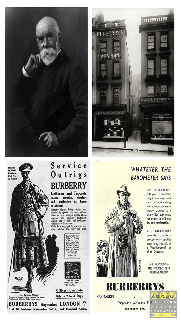 Thomas burberry sáng tạo ra mẫu áo khoác trend coat - thời đầu dành riêng cho quân đội