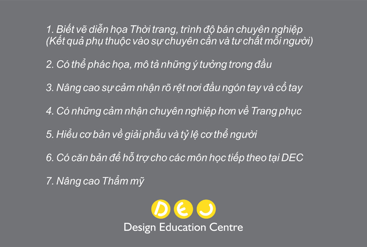 Mục tiêu học vẽ diễn hoạ thời trang