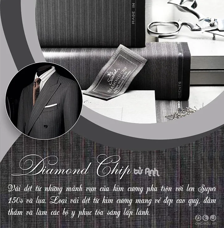 Vải Diamond Chip