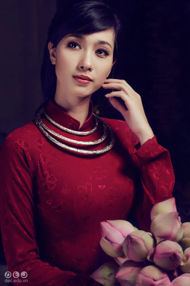 Một số loại vải hay dùng để may áo dài. 