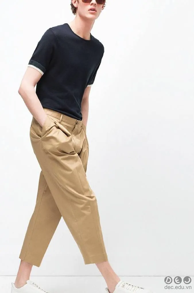Quần chinos ống rộng