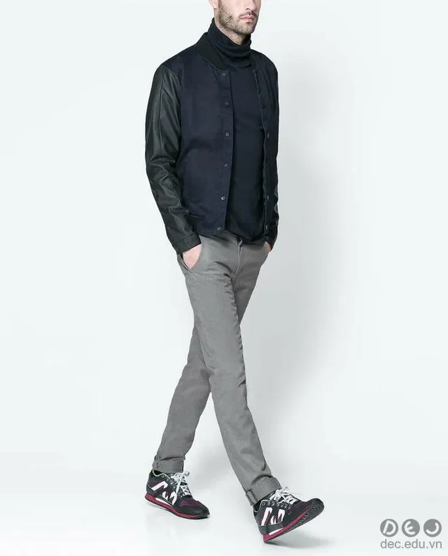 Quần chinos ống đứng