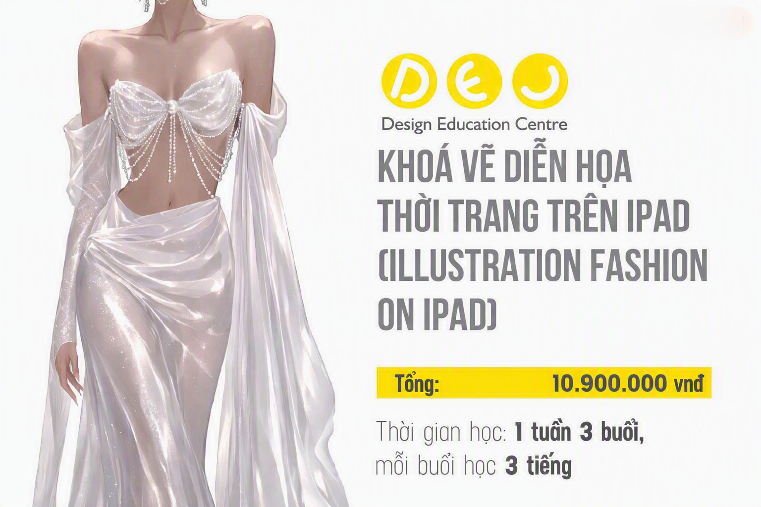 Bảng học phí Học phí khóa học Ipad học trực tiếp tại DEC