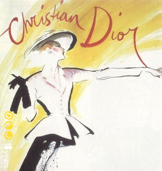 René Gruau Không mô tả toàn bộ cấu trúc trang phục Christian Dior